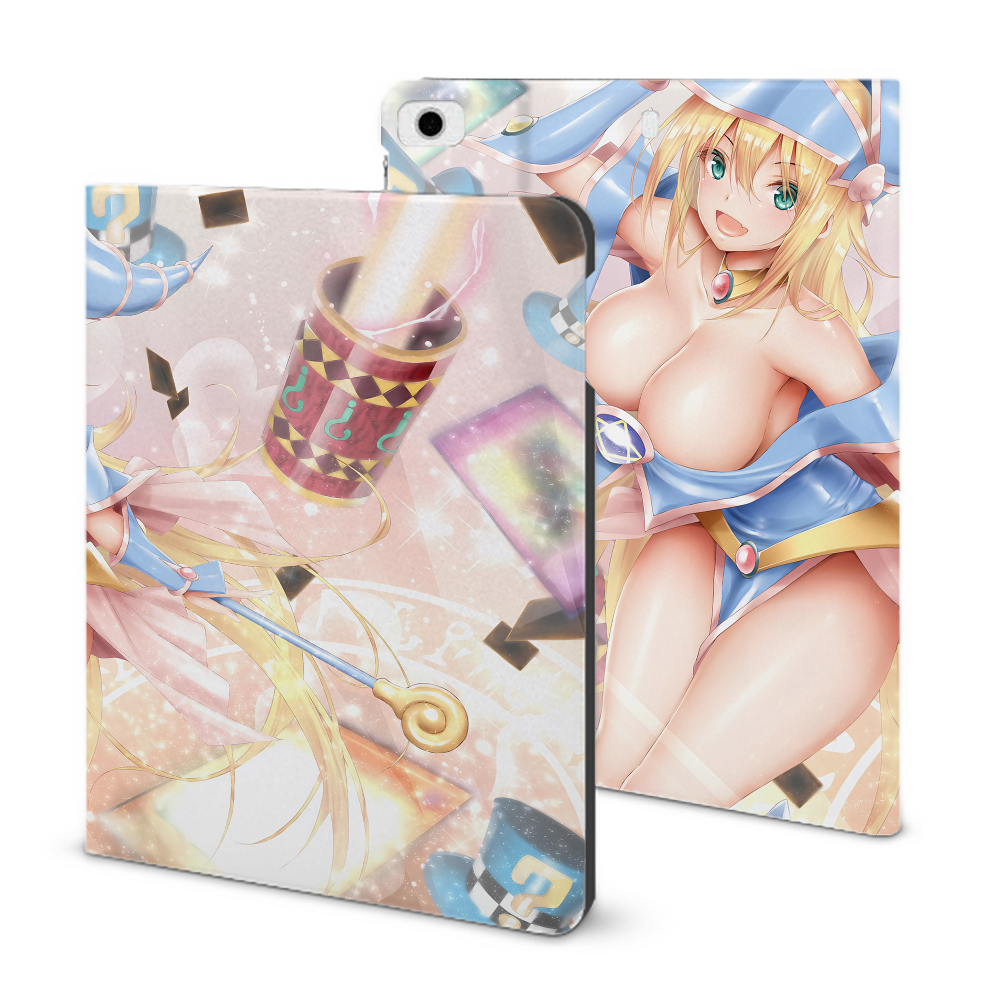 （画像用） 遊☆戯☆王 Yu-Gi-Oh! IPad ケース ブック型 PUレザー TPU 耐衝撃 軽量 薄型 ペン収納なし 全面保護 IPad 各モデル対応